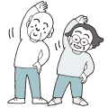 イラスト:シニア健康エクササイズ