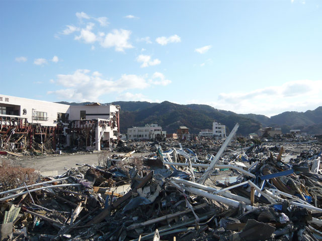 ボランティア 大槌駅付近