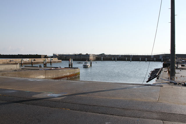 被災 岩手県栽培漁業協会種市事業所 物産館 海浜公園