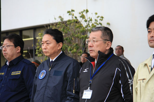 視察 鳩山元首相