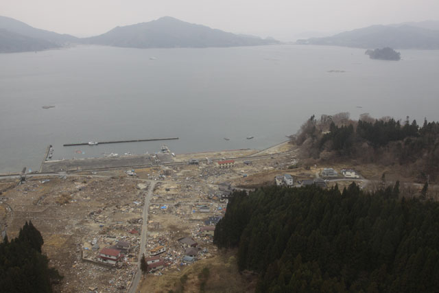 平成23年4月11日 陸自ヘリから撮影 空撮