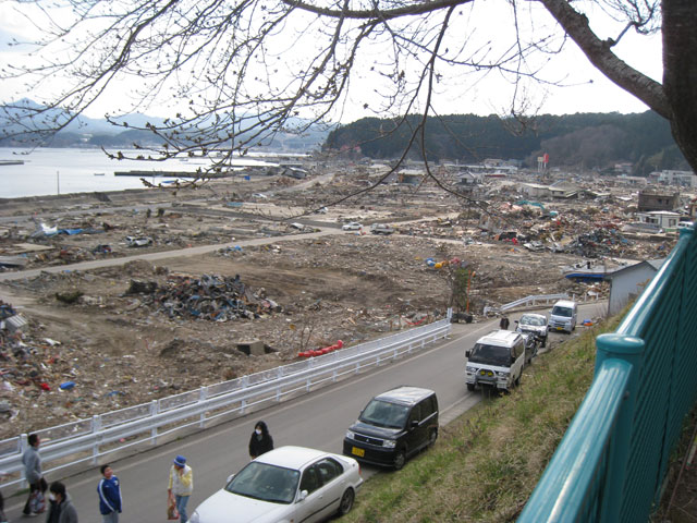 Orikasa area Photograph of before and after earthquake / Osawa