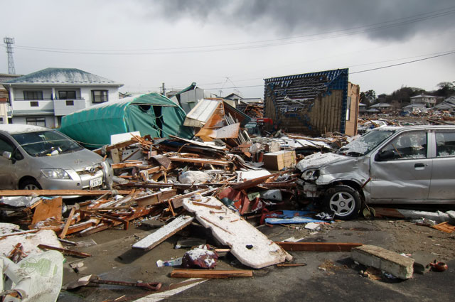 町民からの写真提供 震災