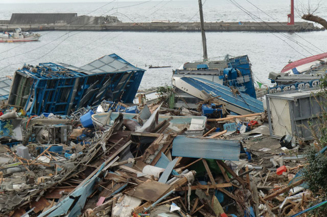 町民からの写真提供 震災