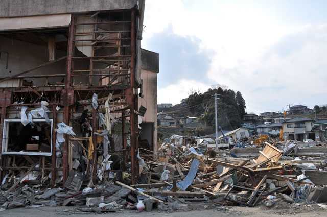 町民からの写真提供 震災 3月29日 吉田浜海岸沿い