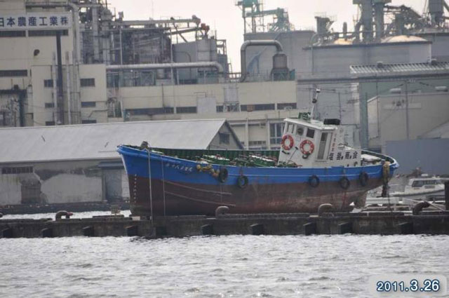 Damage / Harbor / Near quay of Shiogama port