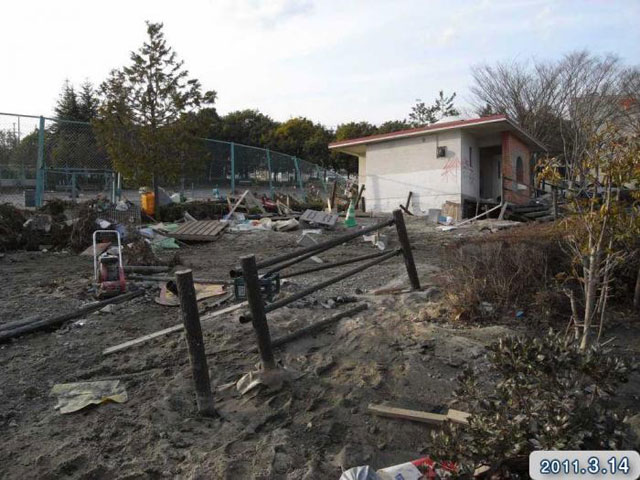 被災 港町 中の島