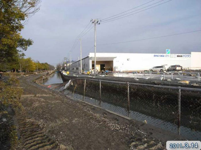 被災 港町 中の島