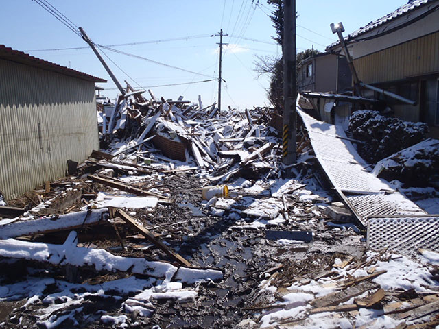 Wakabayashi / Municipal road / Damage