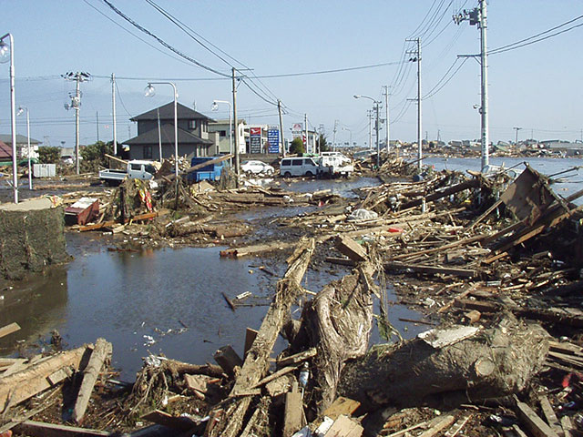 Wakabayashi / Municipal road / Damage