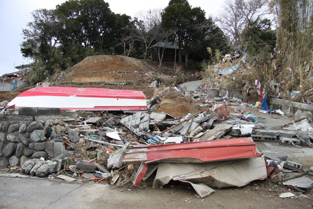 被災 大戸浜 海岸