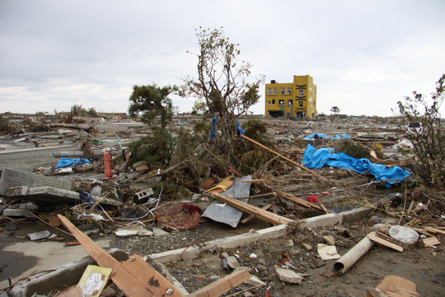 被災 大戸浜 海岸