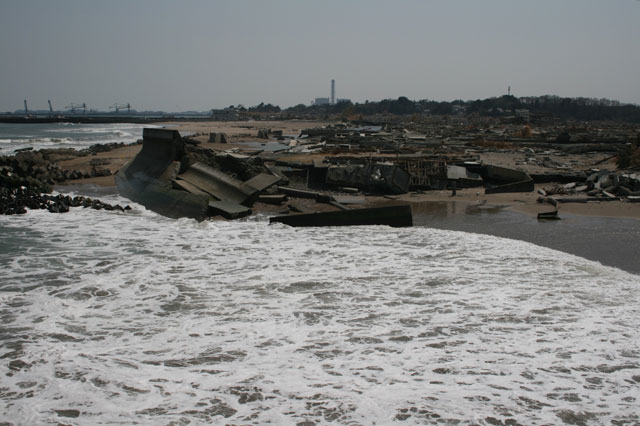 被災状況 埒浜地区