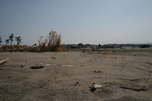 被災 埒浜 海岸