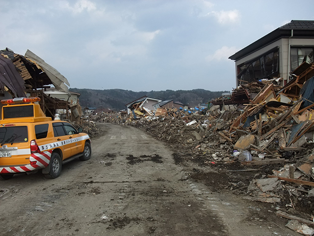 被災 巡回状況 田老