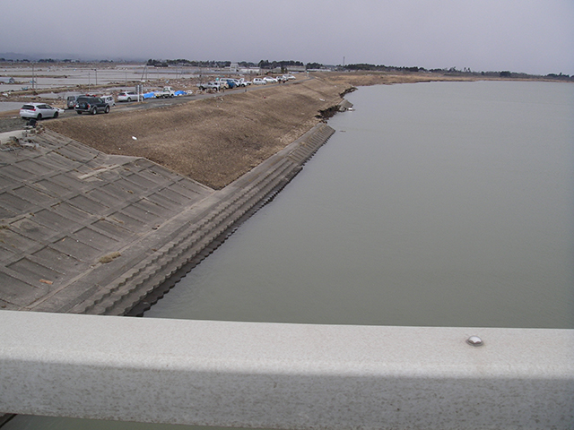 被災 亘理大橋直上流