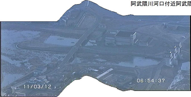 阿武隈川河口付近 阿武隈公園 連続写真 撮影日3月12日