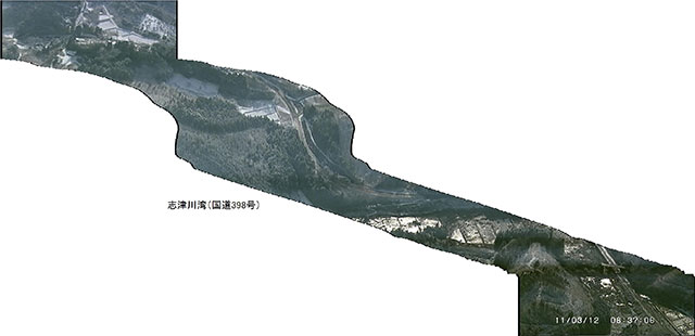 志津川湾 国道398号 連続写真 撮影日3月12日