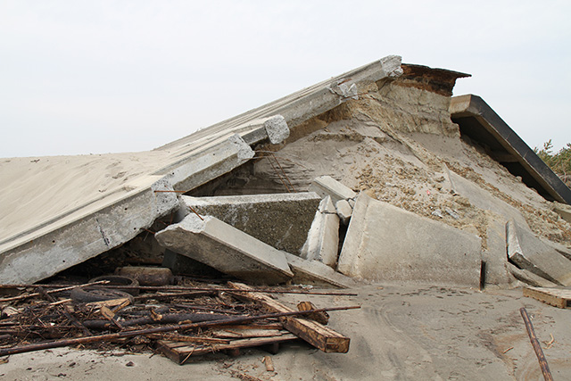 被害 堤防 宮城野区 深沼