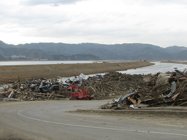 新町裏 被害 河川